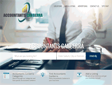 Tablet Screenshot of accountantscanberra.com